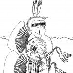 דף צביעה אינדיאני 1