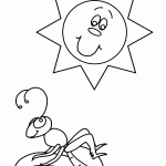 דף צביעה חגב 5