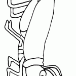 דף צביעה חגב 3