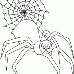 דף צביעה עכביש 2