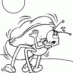 נמלה חרוצה נושאת משא כבד