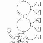 דף צביעה זחל 2