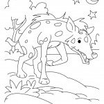 דף צביעה תן 2