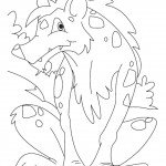 דף צביעה תן 1