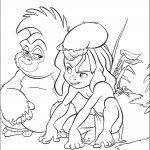 דף צביעה מוגלי והמלך ארתור