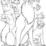 דף צביעה מוגלי, בגירה והזאבה ריקשה