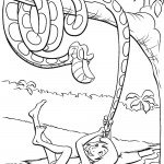 דף צביעה מוגלי וידידו הפיתון קא