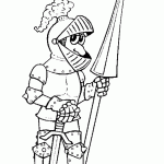 דף צביעה אבירים 22