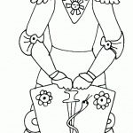 דף צביעה אבירים 17