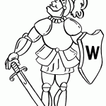 דף צביעה אבירים 15