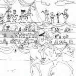 דף צביעה אבירים 14