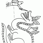 דף צביעה אבירים 7