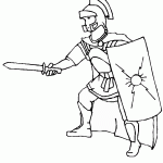 דף צביעה אבירים 1