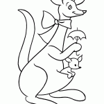 דף צביעה קונגורו 6 דף צביעה קונגורו 6