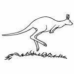 דף צביעה קונגורו 2 דף צביעה קונגורו 2