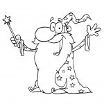 דף צביעה קוסם 16