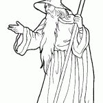 דף צביעה קוסם 15