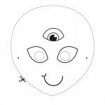 דף צביעה מסכת חייזר 4