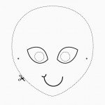 דף צביעה מסכת חייזר 3