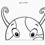 דף צביעה מסכת חייזר 1