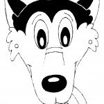 דף צביעה מסכת זאב 1