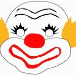 דף צביעה מסכת ליצן 3