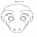 דף צביעה מסכת דינוזאור 5