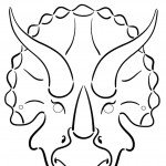 דף צביעה מסכת דינוזאור 3