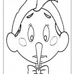 דף צביעה מסכת פינוקיו