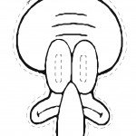 דף צביעה מסכת בוב ספוג 4