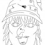 דף צביעה מסכת מכשפה 1