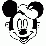 דף צביעה מסכת מיקי מאוס 2