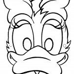 דף צביעה מסכת דונאלד דאק