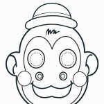 דף צביעה מסכת ליצן