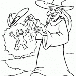 דף צביעה קוסם 5