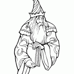 דף צביעה קוסם 14