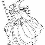 דף צביעה קוסם 12