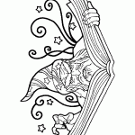 דף צביעה קוסם 10