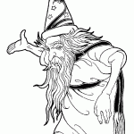 דף צביעה קוסם 7