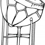 דף צביעה תוף גדול