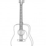 דף צביעה גיטרה 5