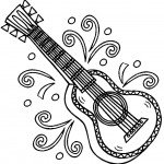 דף צביעה גיטרה 4