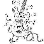 דף צביעה גיטרה 3