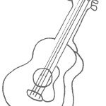 דף צביעה גיטרה 2