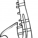 דף צביעה חצוצרה 4