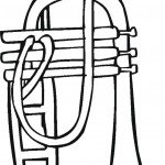 דף צביעה חצוצרה 1