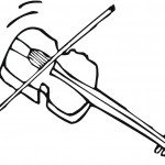 דף צביעה כינור