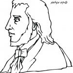 דף צביעה המוזיקאי פליקס מנדלסון