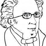 דף צביעה המוזיקאי פרנץ שוברט