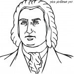 דף צביעה המלחין באך